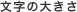 文字の大きさ